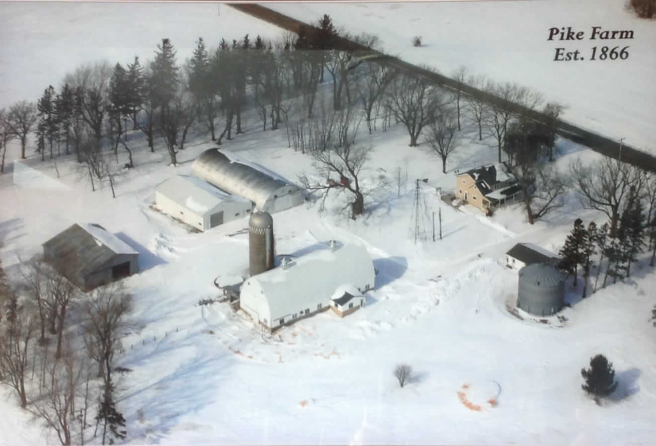 Pike Farm aerial shot, February 2014
